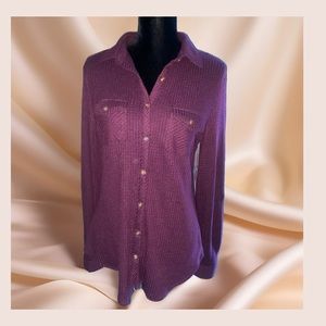 Fashion Nova Waffle Long Sleeve Shirt